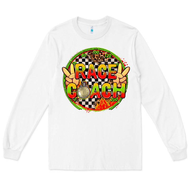 Race Coach With Leopard And Peace Hand Long Sleeve Tee by AdoDesignShop | Teevron