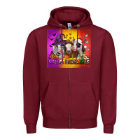 Burgundy hallothanksmas heifers Zipper Hoodie - Jasminsmagicworld