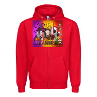 Red hallothanksmas heifers Zipper Hoodie - Jasminsmagicworld