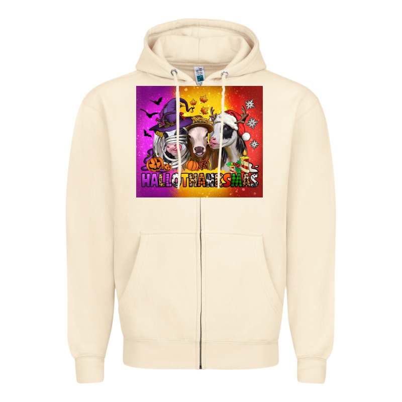 Hallothanksmas Heifers Zipper Hoodie by Jasminsmagicworld | Teevron