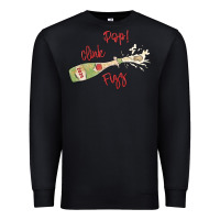 Black cheers to the new year Premium Sweatshirt - MaliasSmallBusiness