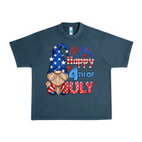 Midnight Navy happy 4th of july gnome Urban Heavy Tee - HRA Design Shop