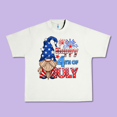 Happy 4th Of July Gnome Urban Heavy Tee Designed By Hra Design Shop