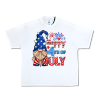 White happy 4th of july gnome Urban Heavy Tee - HRA Design Shop