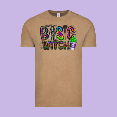 Basic Witch Vintage Tee Designed By Cowhidedigitalart