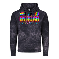Cloud Black i am enough Vintage Hoodie - Zillion Design Studio