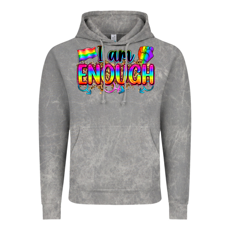 I Am Enough Vintage Hoodie by Zillion Design Studio | Teevron