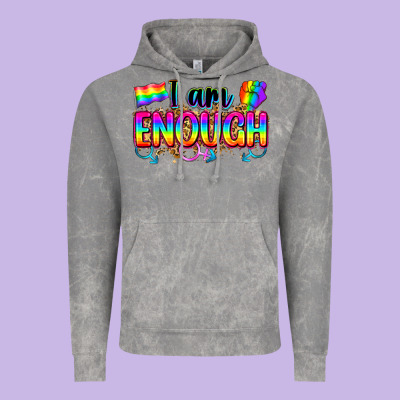 I Am Enough Vintage Hoodie Designed By Zillion Design Studio