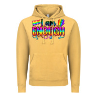 Vintage Mustard i am enough Vintage Hoodie - Zillion Design Studio