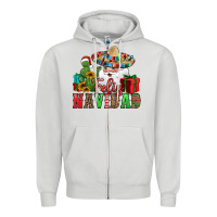 Feliz Navidad Spanish Christmas Zipper Hoodie | Teevron