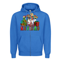 True Royal feliz navidad Spanish Christmas Zipper Hoodie - Jasminsmagicworld