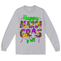 Moon Dust happy mardi gras y'all gnome Long Sleeve Tee - JahusDesignShop