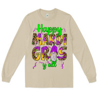 Mushroom happy mardi gras y'all gnome Long Sleeve Tee - JahusDesignShop