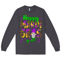 Smoke happy mardi gras y'all gnome Long Sleeve Tee - JahusDesignShop