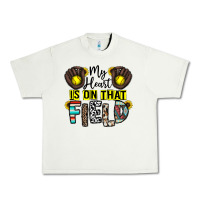 Pistachio my heart is on that field Urban Heavy Tee - CowhideDigitalArt