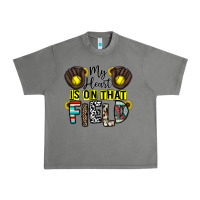 Tornado my heart is on that field Urban Heavy Tee - CowhideDigitalArt