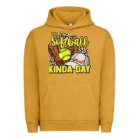 Pigment Peanut Butter It's a Softball kinda day leopard Urban Hoodie - NancyCooperArtShop