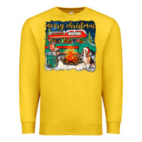 Lemon merry christmas with camper van Premium Sweatshirt - NancyCooperArtShop
