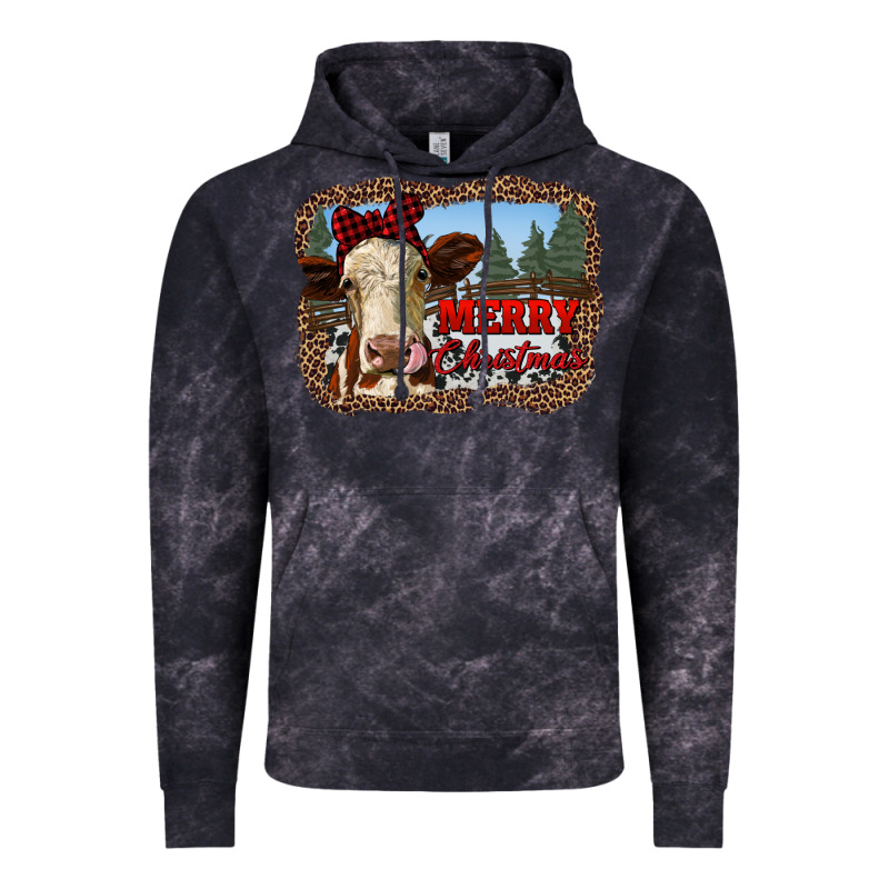 Merry Christmas Heifer Cow With Farm Vintage Hoodie by RanaPortraitStore | Teevron