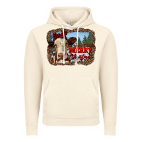 Vintage Artic merry christmas heifer cow with farm Vintage Hoodie - RanaPortraitStore