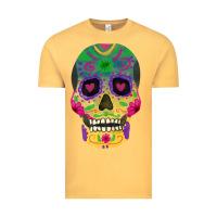 Vintage Mustard sugar skull Vintage Tee - FaDigitalArtStudio
