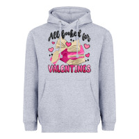 Heather Grey all booked for valentines Heavyweight Hoodie - MaliasSmallBusiness