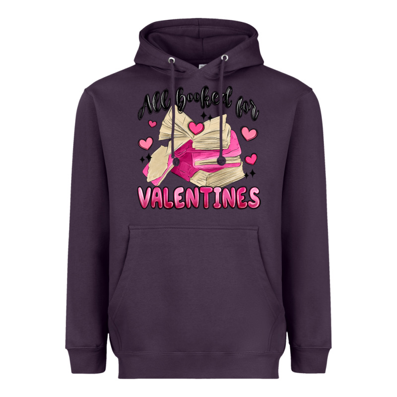 All Booked For Valentines Heavyweight Hoodie by MaliasSmallBusiness | Teevron