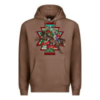 Chestnut aztec rodeo christmas Premium Hoodie - AdoDesignShop