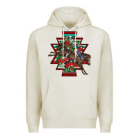 Oatmeal Heather aztec rodeo christmas Premium Hoodie - AdoDesignShop