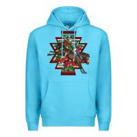 Ocean Blue aztec rodeo christmas Premium Hoodie - AdoDesignShop