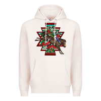 Pale Pink aztec rodeo christmas Premium Hoodie - AdoDesignShop