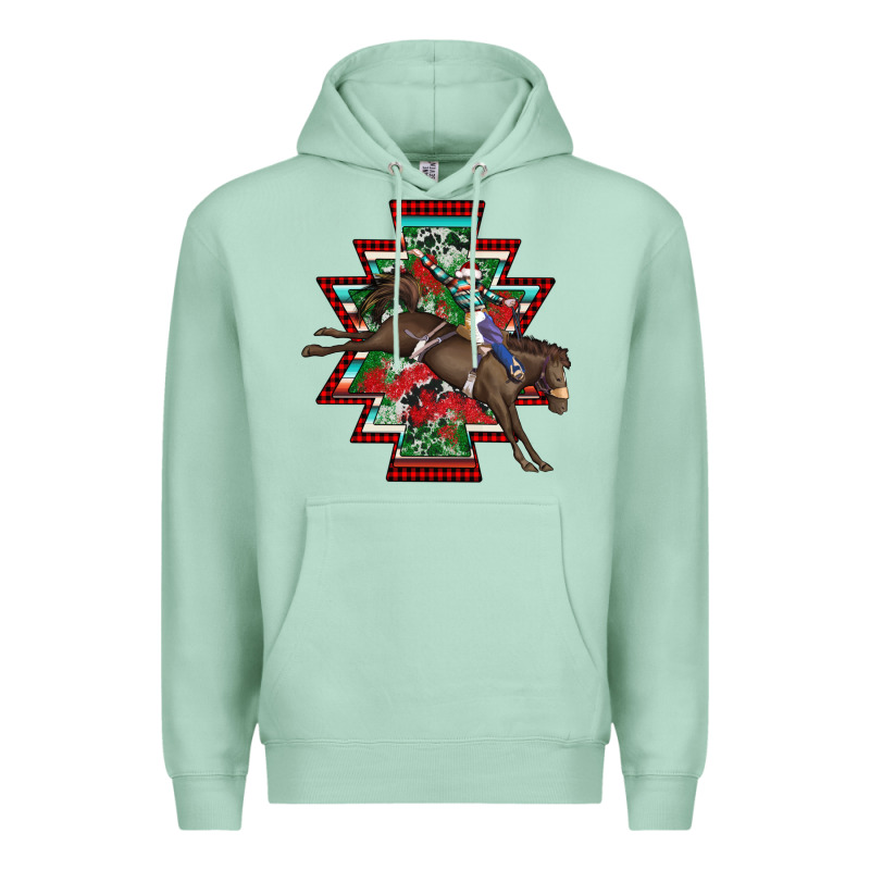 Aztec Rodeo Christmas Premium Hoodie by AdoDesignShop | Teevron
