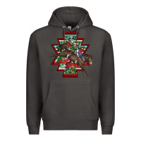 Smoke aztec rodeo christmas Premium Hoodie - AdoDesignShop