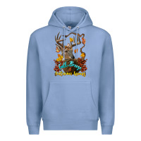 Colony Blue Fall Breeze And Autumn Leaves Deer Premium Hoodie - LillyAllenDesigns