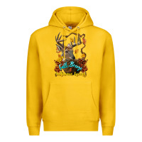 Lemon Fall Breeze And Autumn Leaves Deer Premium Hoodie - LillyAllenDesigns