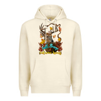 Sandshell Fall Breeze And Autumn Leaves Deer Premium Hoodie - LillyAllenDesigns