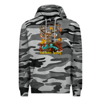 Slate Camo Fall Breeze And Autumn Leaves Deer Premium Hoodie - LillyAllenDesigns