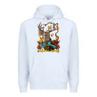 White Fall Breeze And Autumn Leaves Deer Premium Hoodie - LillyAllenDesigns