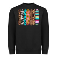 Black Western brushstrokes Heavyweight Sweatshirt - CTS Tumbler Store