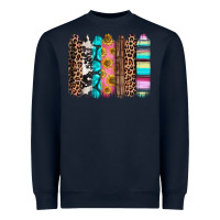 Navy Western brushstrokes Heavyweight Sweatshirt - CTS Tumbler Store