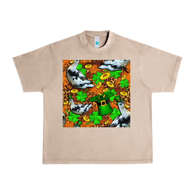 St Patricks  Duck With Leprechaun Hat  Seamless Urban Heavy Tee by FaDigitalArtStudio | Teevron