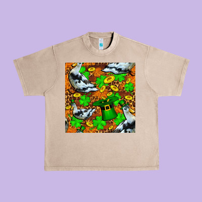 St Patricks  Duck With Leprechaun Hat  Seamless Urban Heavy Tee Designed By Fadigitalartstudio