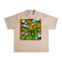 French Oak St patricks  duck with leprechaun hat  seamless Urban Heavy Tee - FaDigitalArtStudio