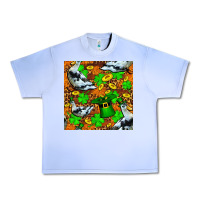 Grape Ice St patricks  duck with leprechaun hat  seamless Urban Heavy Tee - FaDigitalArtStudio