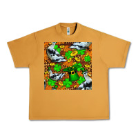 Peanut Butter St patricks  duck with leprechaun hat  seamless Urban Heavy Tee - FaDigitalArtStudio