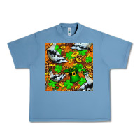 Pebble Blue St patricks  duck with leprechaun hat  seamless Urban Heavy Tee - FaDigitalArtStudio