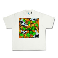 Pistachio St patricks  duck with leprechaun hat  seamless Urban Heavy Tee - FaDigitalArtStudio
