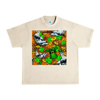 Sandshell St patricks  duck with leprechaun hat  seamless Urban Heavy Tee - FaDigitalArtStudio