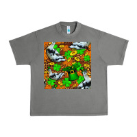 Tornado St patricks  duck with leprechaun hat  seamless Urban Heavy Tee - FaDigitalArtStudio