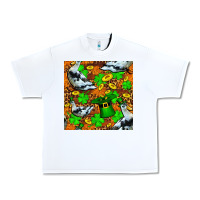White St patricks  duck with leprechaun hat  seamless Urban Heavy Tee - FaDigitalArtStudio